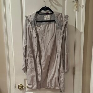 Moncler Light Gray Trench Coat